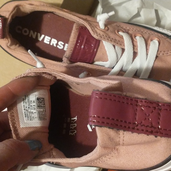 Converse All Star Chuck Taylor's PINK Shoreline Slip-On Sneakers Women's Size 7 - Picture 13 of 17